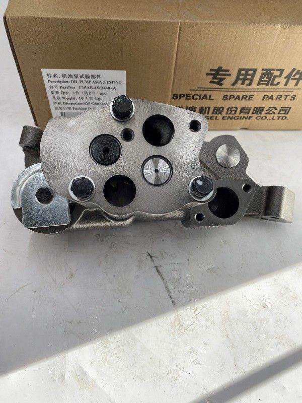 Tekerlekli yükleyici Shangchai Motor yedek parçaları C15AB 4W2448 Değiştirmek için bir yağ pompası