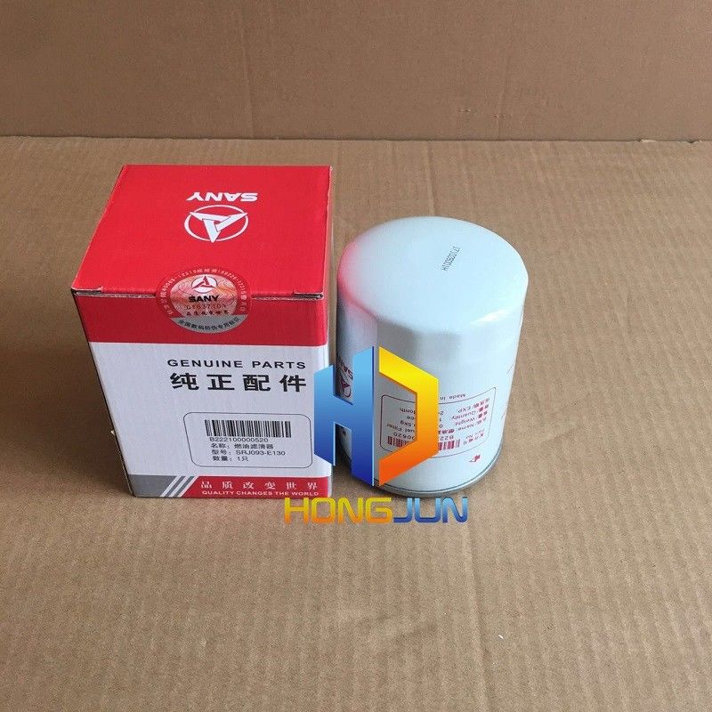 Dizel motor Sany kazıcı parçaları, B222100000520 kazıcı yakıt filtre elemanı
