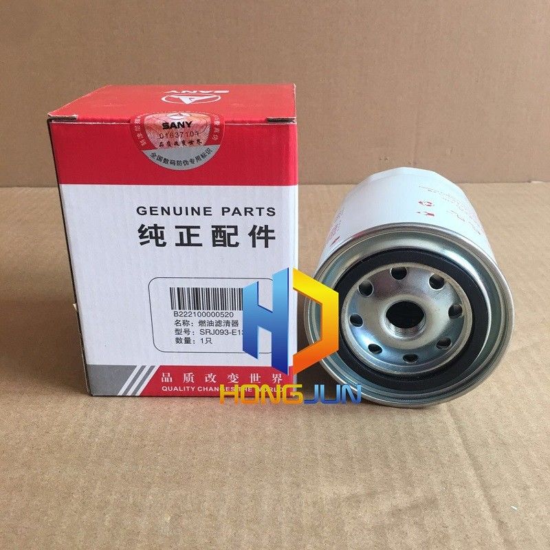 Dizel motor Sany kazıcı parçaları, B222100000520 kazıcı yakıt filtre elemanı