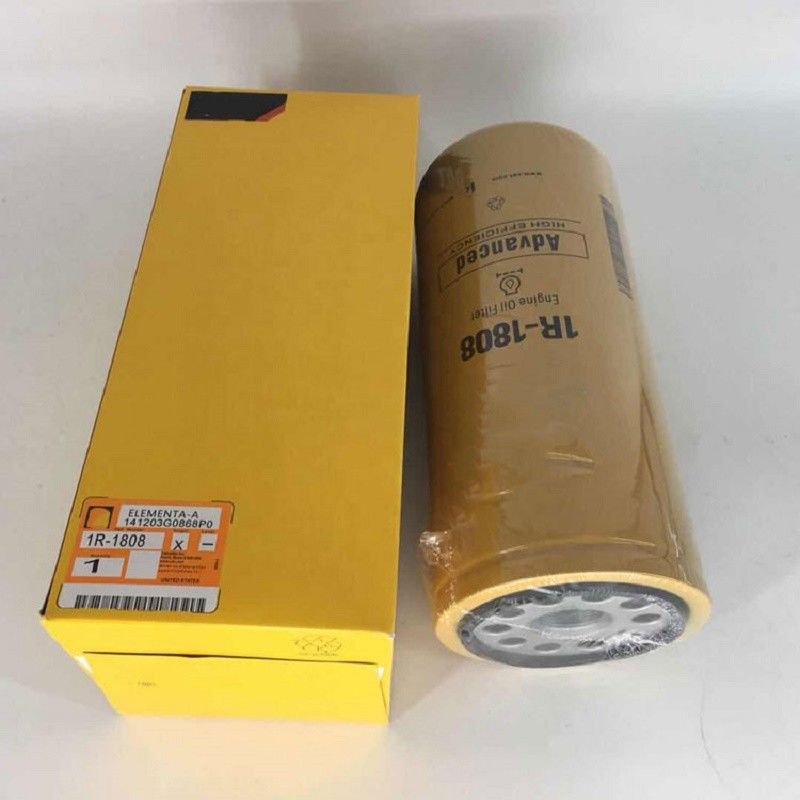Kazı makinesi dizel motor yağ filtresi eşdeğer Alternatif 1R1808 Caterpillar için