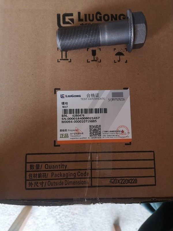 Perakende Bolt Nut Paslanmaz Çelik Bolt 02B0476/02B0718/02B0353/00B0058/01B1387 Liugong için