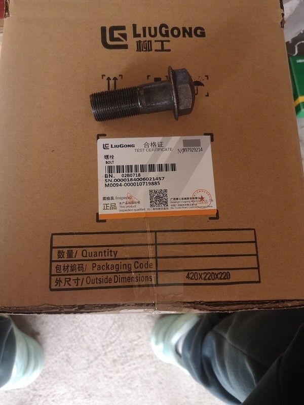 Perakende Bolt Nut Paslanmaz Çelik Bolt 02B0476/02B0718/02B0353/00B0058/01B1387 Liugong için