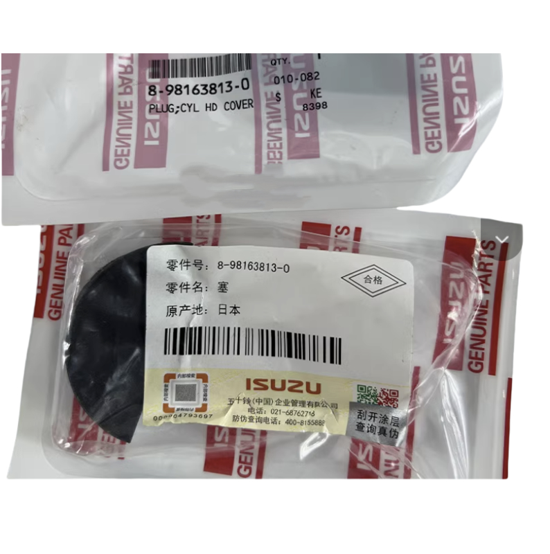 ISUZU 4HK1 6HK1 motoru Orijinal yedek parçaları Orijinal Filtre Valf Kapağı Tapası 8981638130
